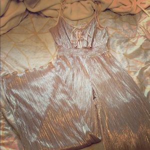 Gold Victoria’s Secret Tank Top Jumpsuit